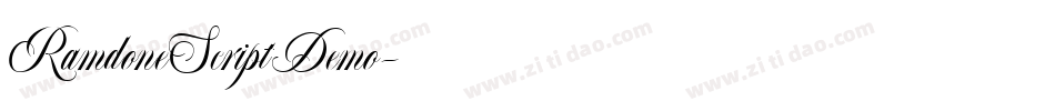 RamdoneScriptDemo字体转换