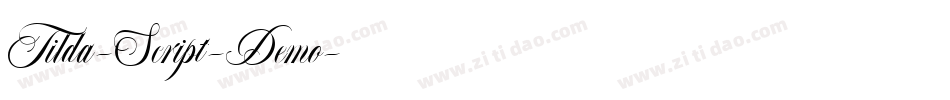 Tilda-Script-Demo字体转换