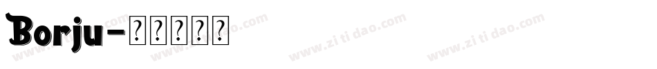 Borju字体转换
