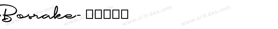 Bosrake字体转换