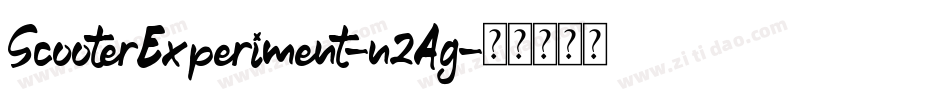 ScooterExperiment-n2Ag字体转换