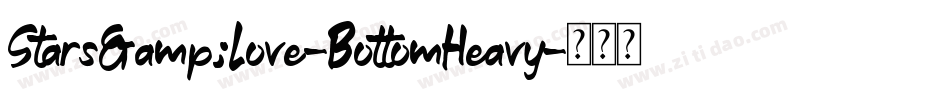 Stars&Love-BottomHeavy字体转换
