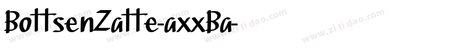 BottsenZatte-axxBa字体转换