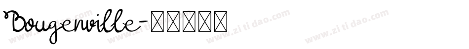 Bougenville字体转换