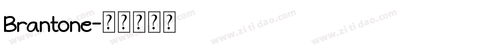 Brantone字体转换