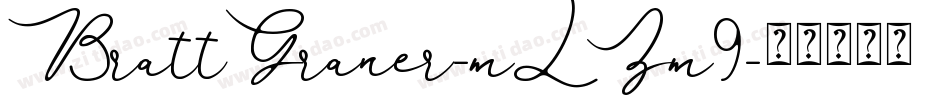 BrattGraner-mLZm9字体转换