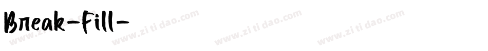 Break-Fill字体转换