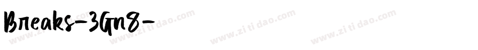 Breaks-3Gn8字体转换