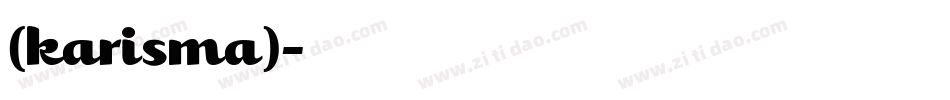(karisma)字体转换
