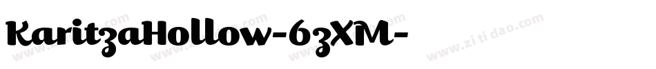 KaritzaHollow-6zXM字体转换