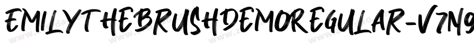 EmilyTheBrushDemoRegular-v7n9字体转换