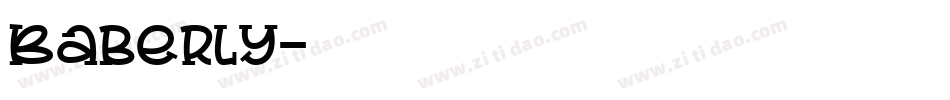 Baberly字体转换
