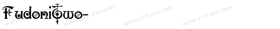 FudoniTwo字体转换
