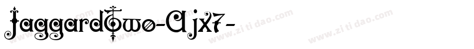 JaggardTwo-Ajx7字体转换