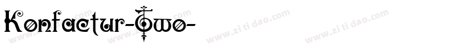 Konfactur-Two字体转换