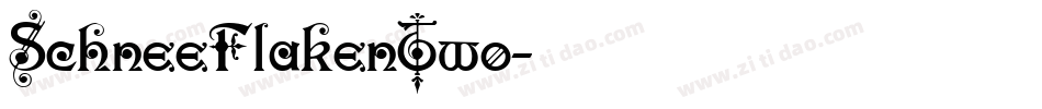 SchneeFlakenTwo字体转换