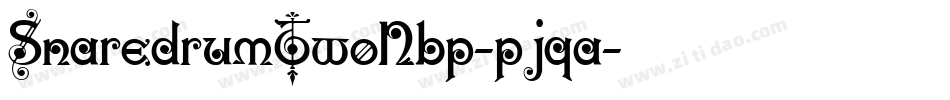 SnaredrumTwoNbp-pjqa字体转换