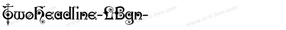 TwoHeadline-LBgn字体转换