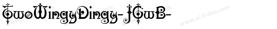 TwoWingyDingy-JGwB字体转换
