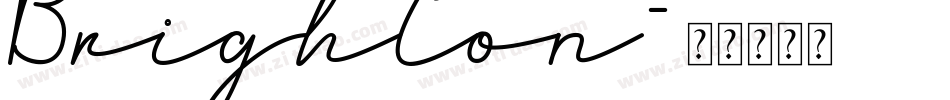 Brighton字体转换