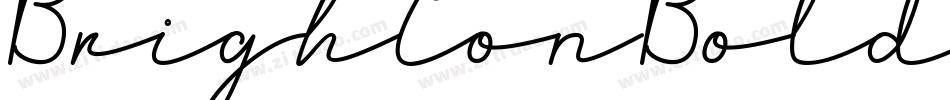 BrightonBold字体转换
