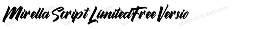 MirellaScriptLimitedFreeVersionvfb-zj1G字体转换