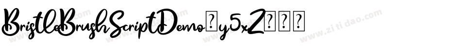 BristleBrushScriptDemo-y5xZ字体转换
