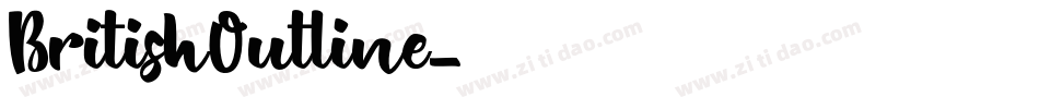BritishOutline字体转换