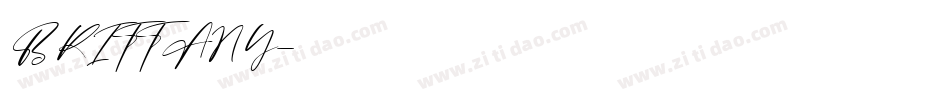 BRITTANY字体转换
