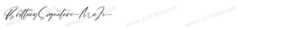 BrittanySignature-MaZx字体转换