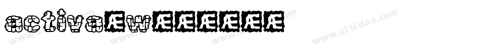 activa_w字体转换