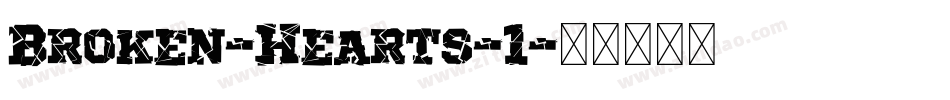 Broken-Hearts-1字体转换