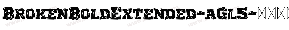 BrokenBoldExtended-aGl5字体转换