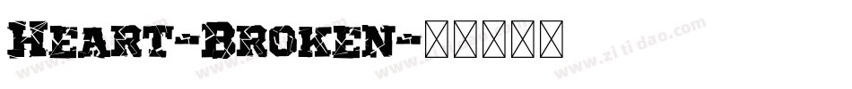 Heart-Broken字体转换
