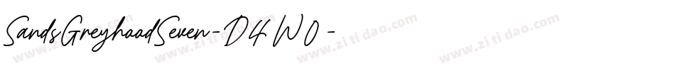SandsGreyhoodSeven-D4W0字体转换