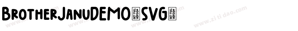 BrotherJanuDEMO-SVG字体转换
