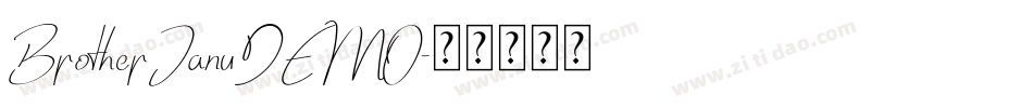 BrotherJanuDEMO字体转换