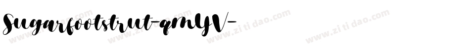 Sugarfootstrut-qmYV字体转换