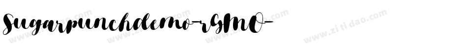 Sugarpunchdemo-rGMO字体转换