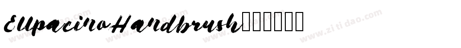 EllpacinoHandbrush字体转换