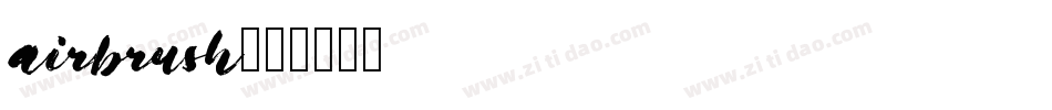 airbrush字体转换