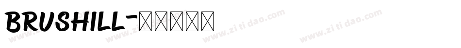 Brushill字体转换