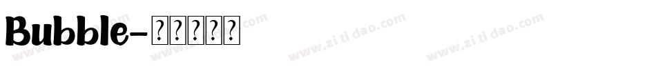 Bubble字体转换