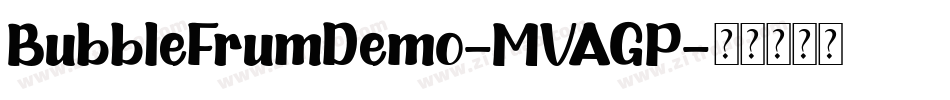 BubbleFrumDemo-MVAGP字体转换