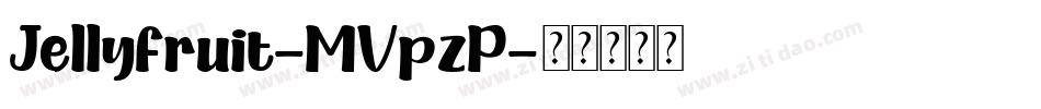 Jellyfruit-MVpzP字体转换