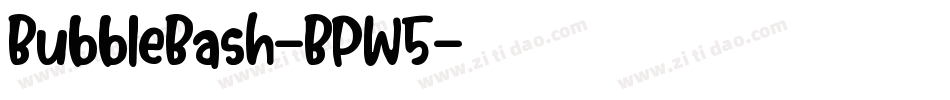 BubbleBash-BPW5字体转换