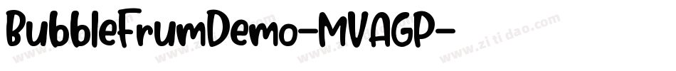 BubbleFrumDemo-MVAGP字体转换