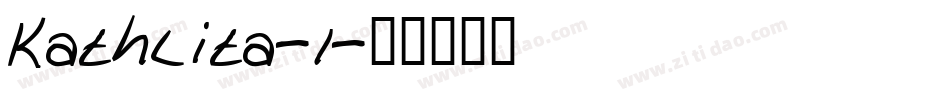 Kathlita-1字体转换