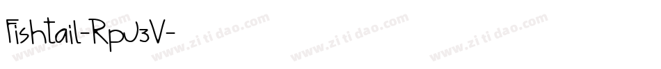 Fishtail-RpJ3V字体转换