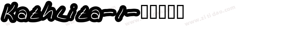 Kathlita-1字体转换